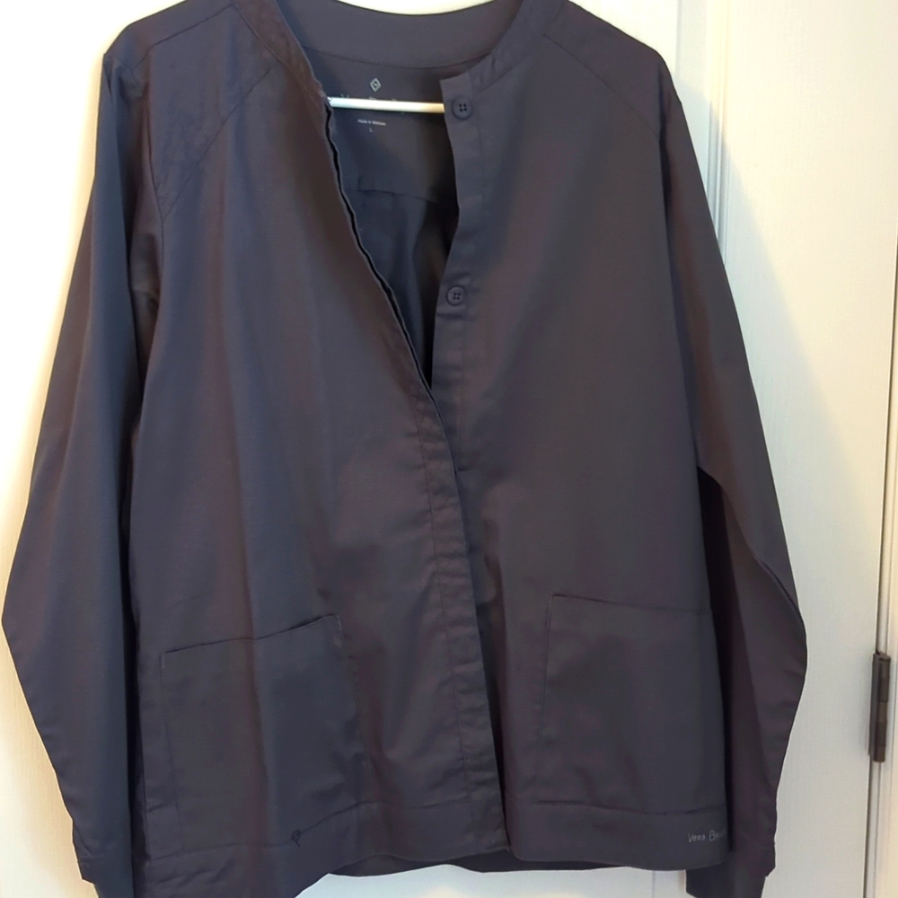 Vera Bradley Ladies Lab Coat charcoal gray Sz L